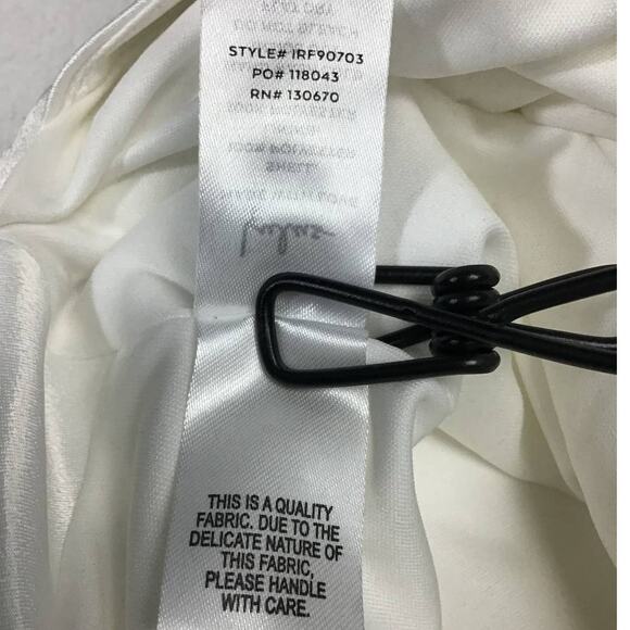 LULU'S Sz S Lifetime of Romance Ivory Satin Backless Wide-Leg Jumpsuit NEW B92 - Picture 5 of 10